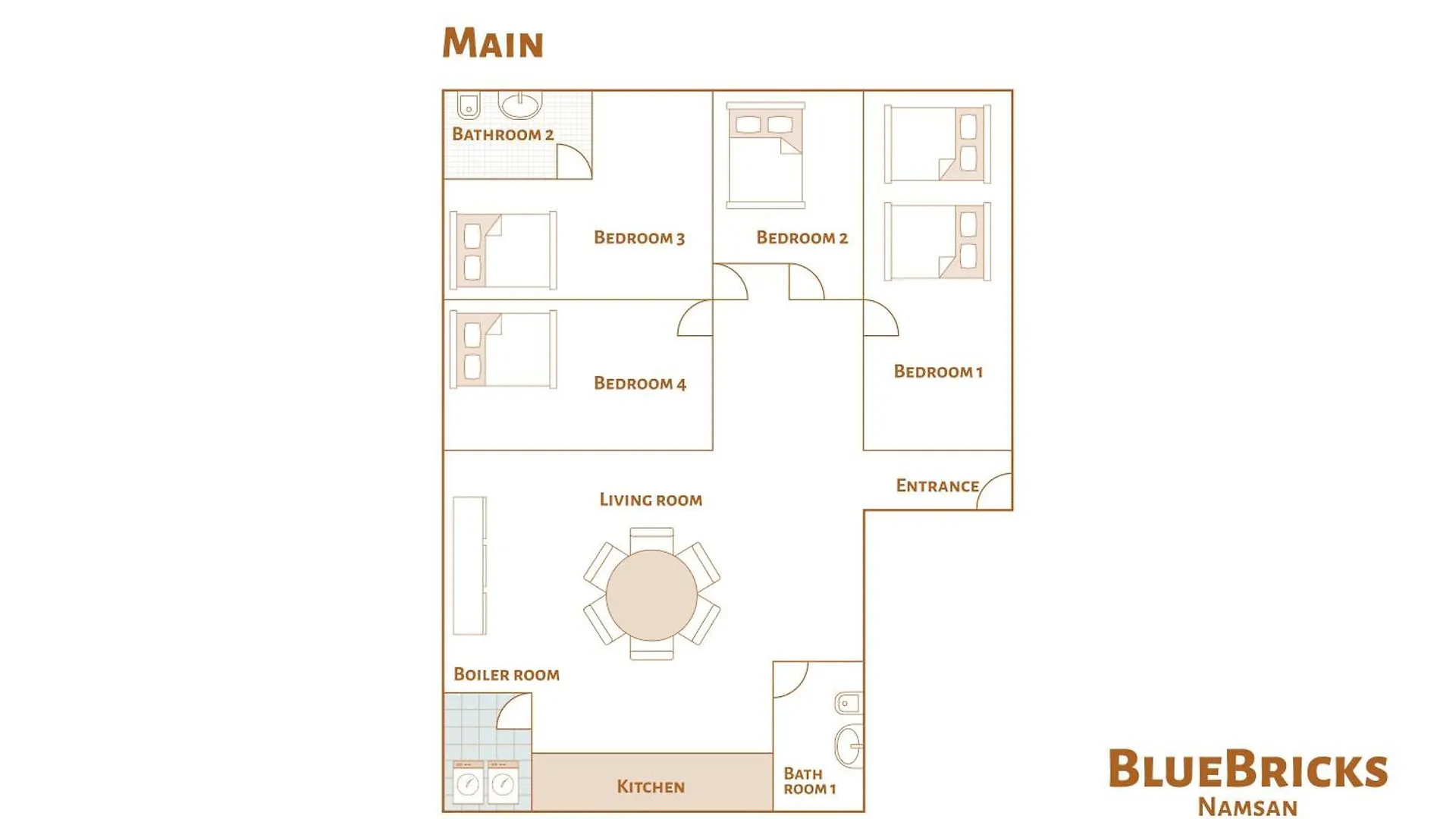 5Br Family House, Myeongdong 7 Minutes, Gwanghwamun 10 Minutes, Namsan View, Patio Villa Seoul 0*,  South Korea